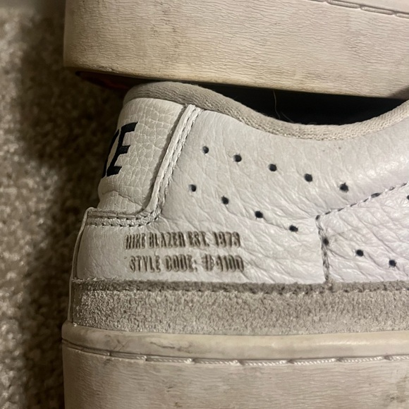 Men's Nike Blazer Low X White Lace-Up Sneakers Size 9 DA2045-100 - Picture 5 of 11